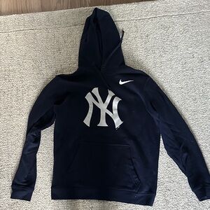 Nike Yankees Dark Blue Hoodie with Logo